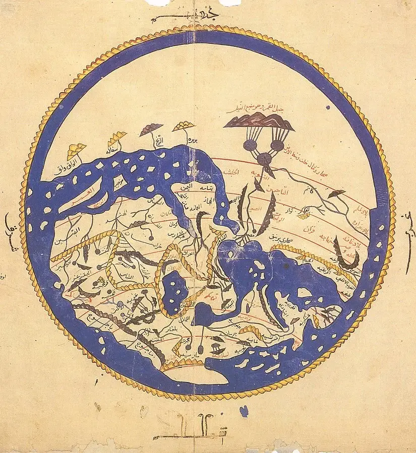 AL IDRISI WORLD MAP