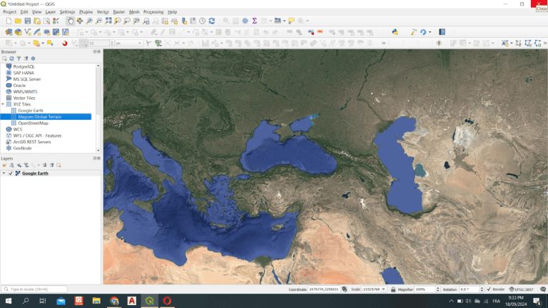 XYZ Tiles in QGIS