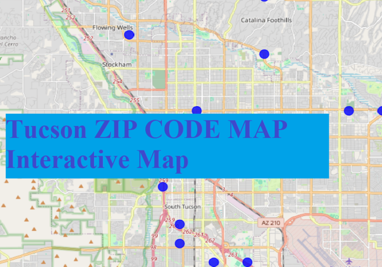 zip code map of tucson arizona