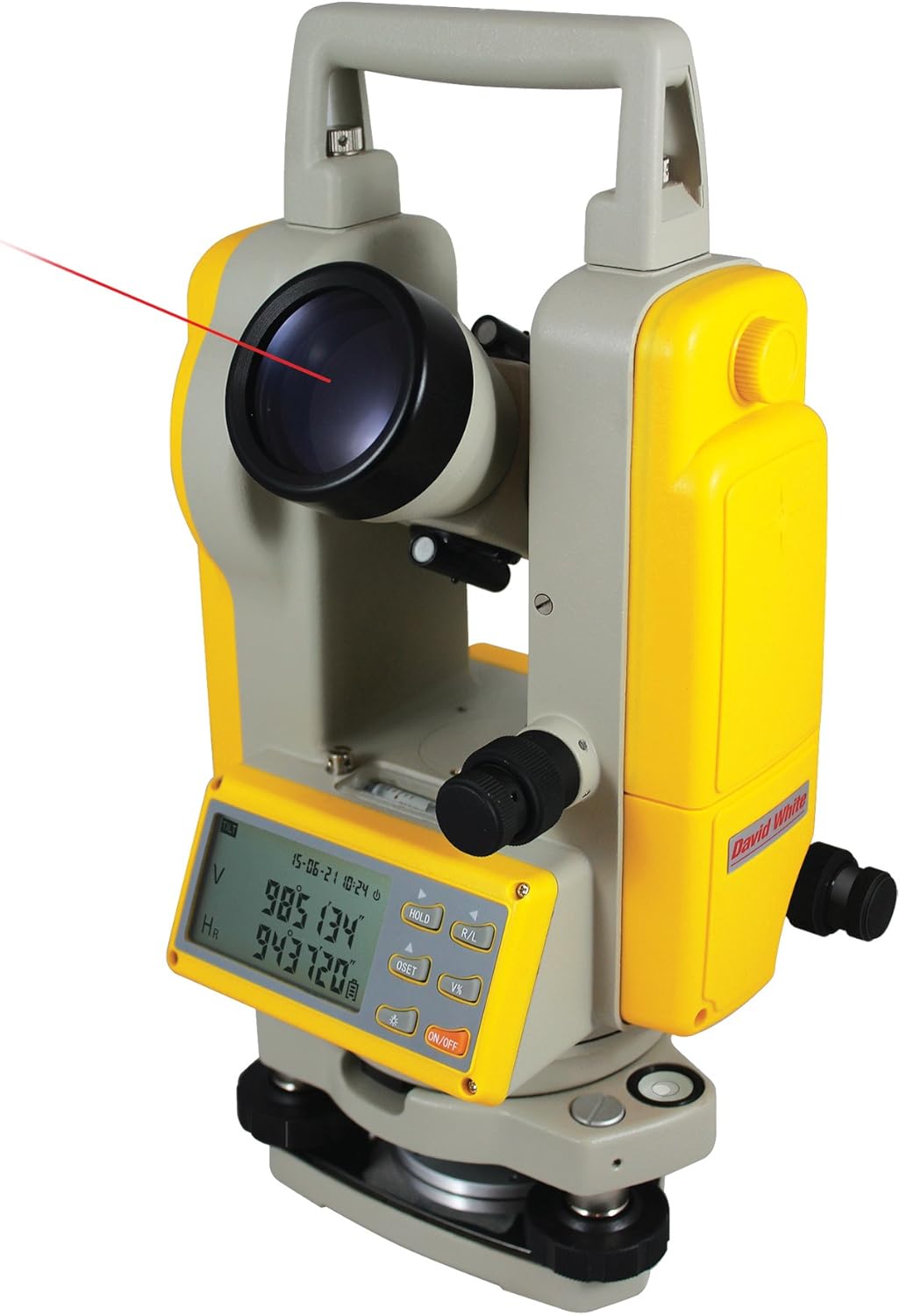 David White DT8-05LS 5-Sec. Laser Sight Digital Theodolite, with Optical Plummet