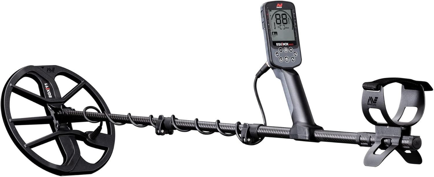Detector for Adults with EQX 11" & 6” Waterproof Double-D Coils (Option for 6 Single Frequencies, 4 Detect Modes, Wireless Headphones Included)