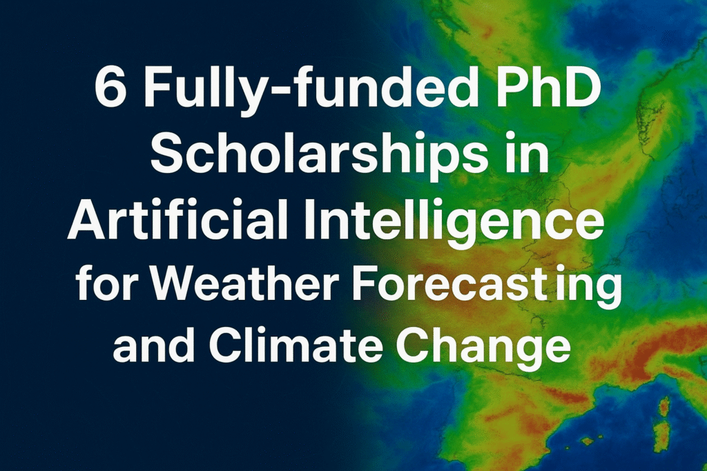 6 Fully-funded PhD Scholarships