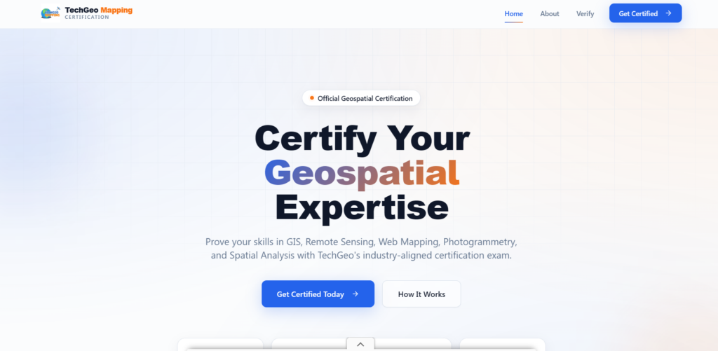 Certification Techgeo