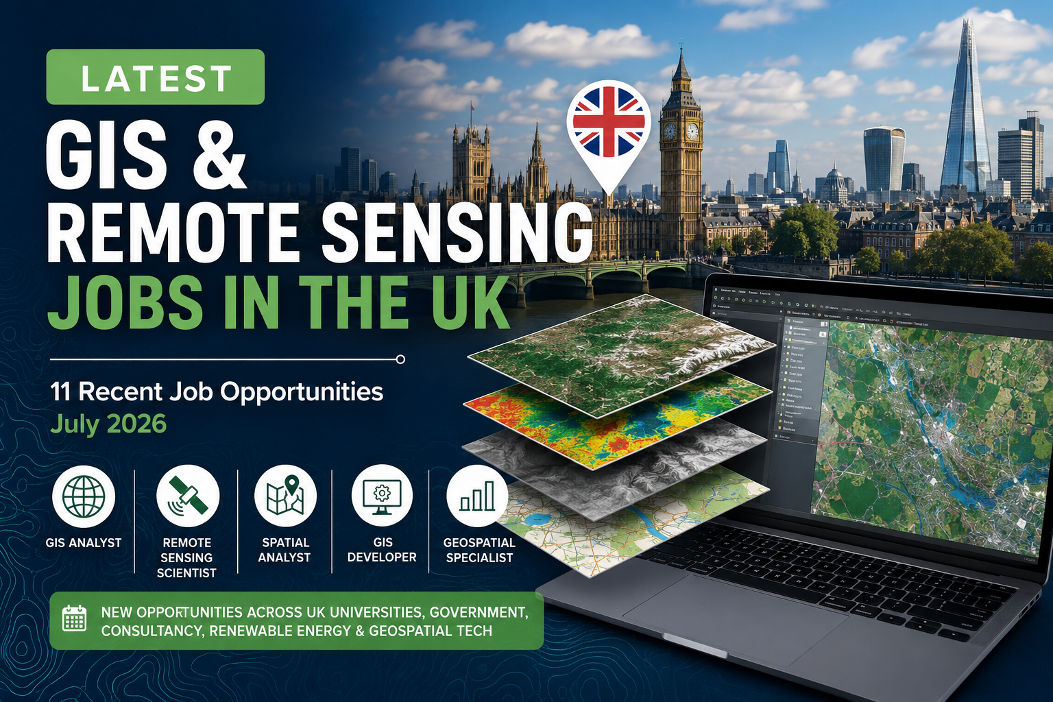 11 Recent GIS and Remote Sensing Jobs in the UK – 2026