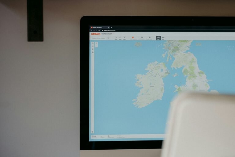 Digital route map used to illustrate GIS interview preparation and spatial reasoning