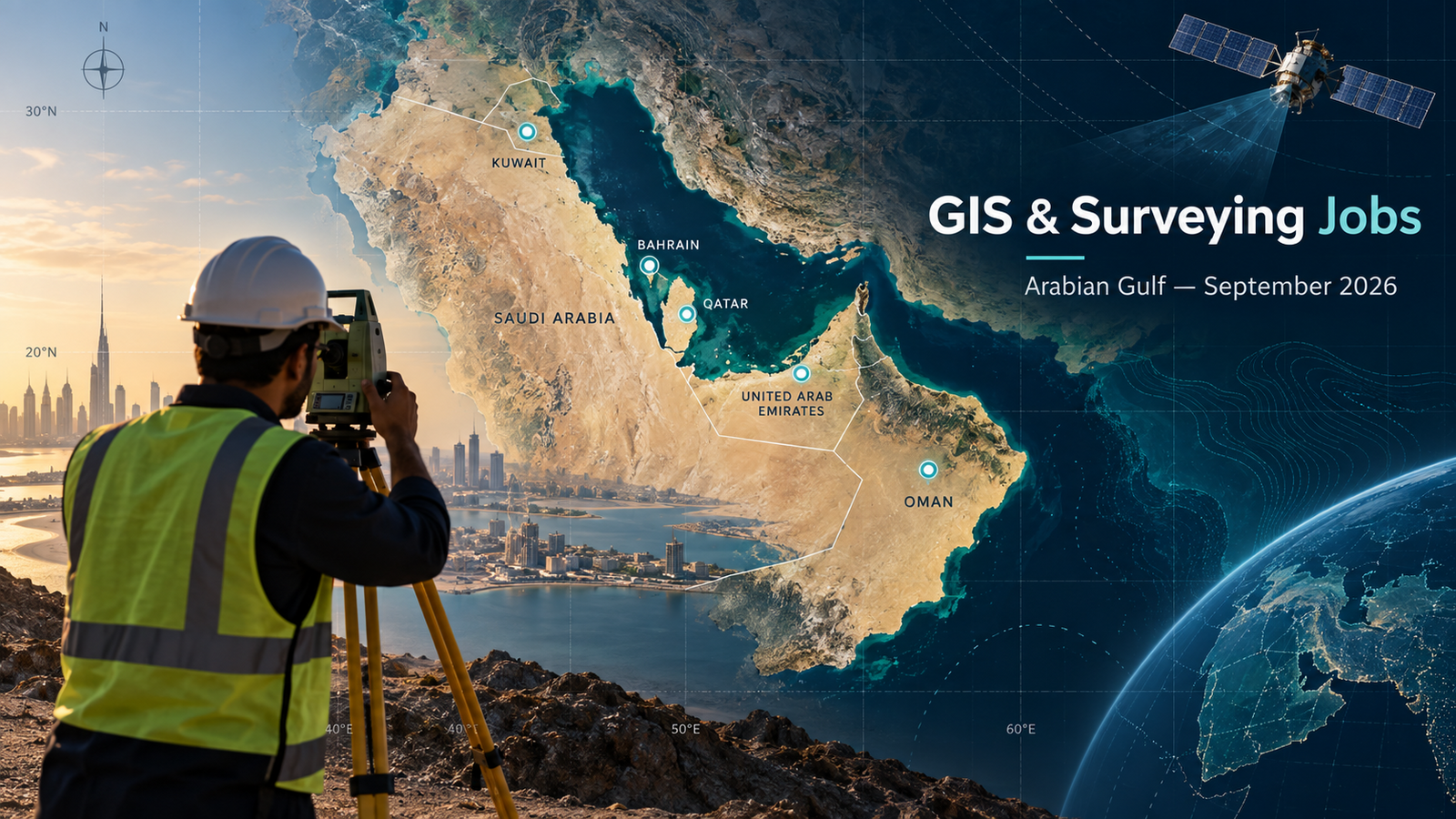 Current GIS, remote sensing and land surveying jobs in Arabian Gulf, September 2026