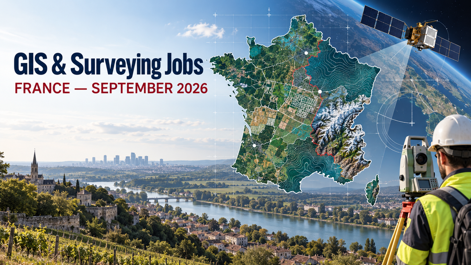 Current GIS, remote sensing and land surveying jobs in France, September 2026