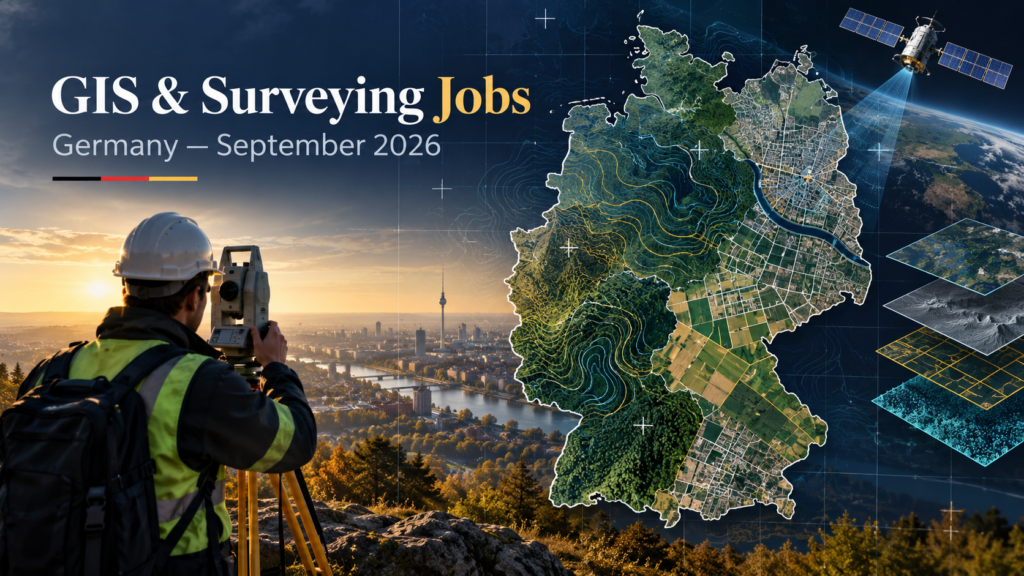 Current GIS, remote sensing and land surveying jobs in Germany, September 2026