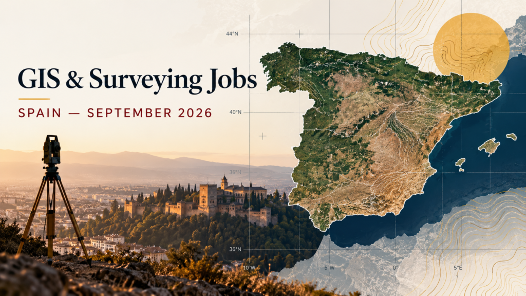Current GIS, remote sensing and land surveying jobs in Spain, September 2026