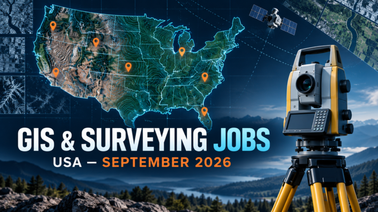 GIS, remote sensing and land surveying jobs in the USA for September 2026