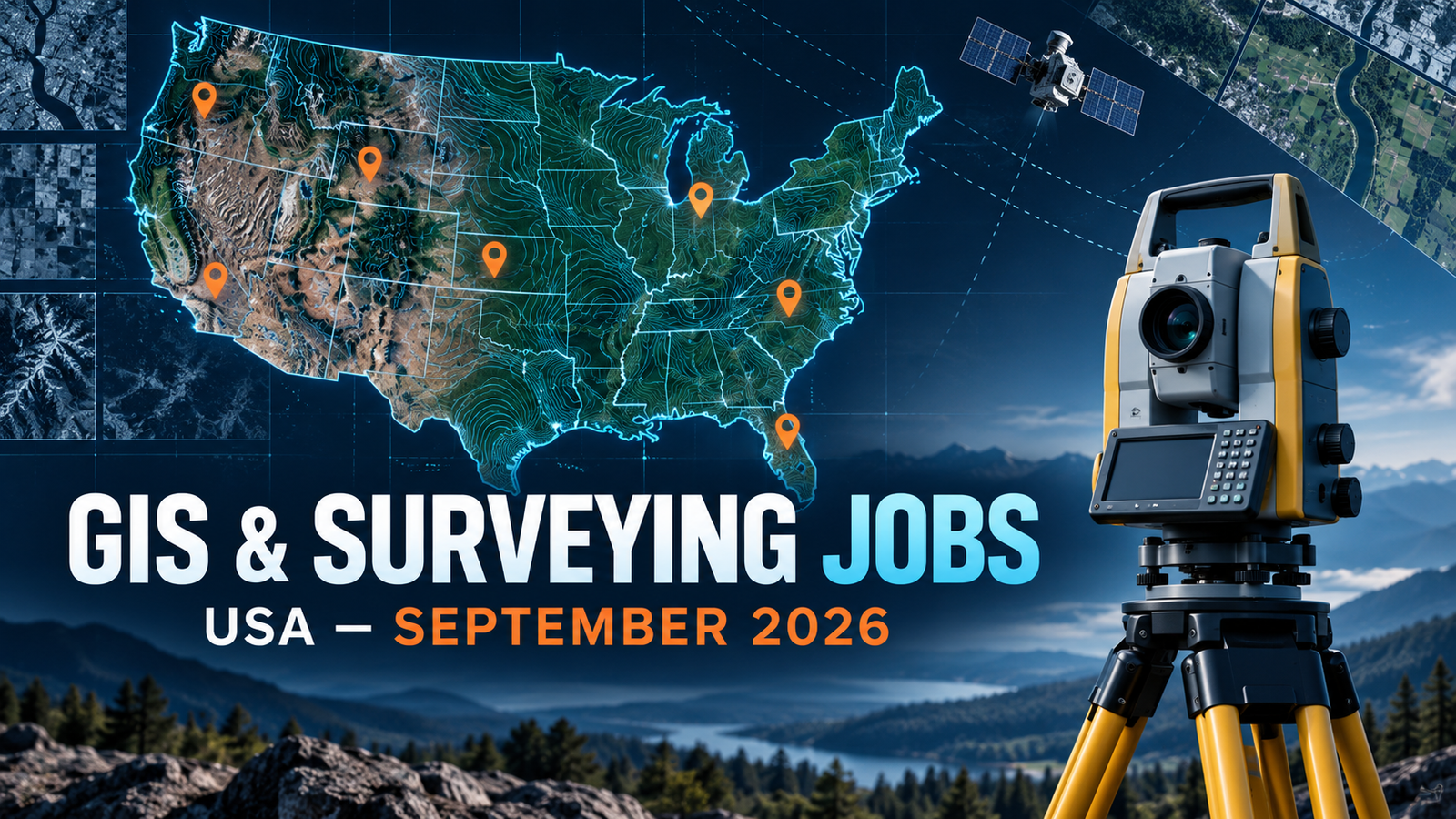 GIS, remote sensing and land surveying jobs in the USA for September 2026