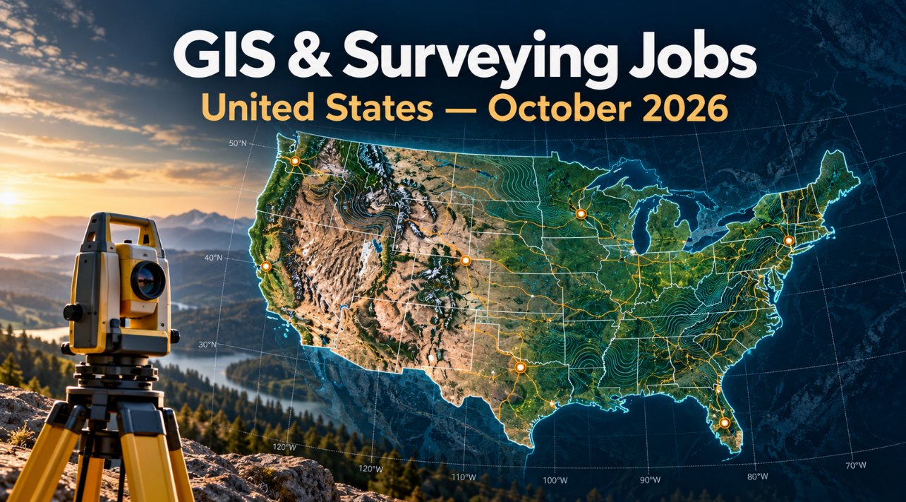 Current GIS, remote sensing and land surveying jobs in United States, October 2026