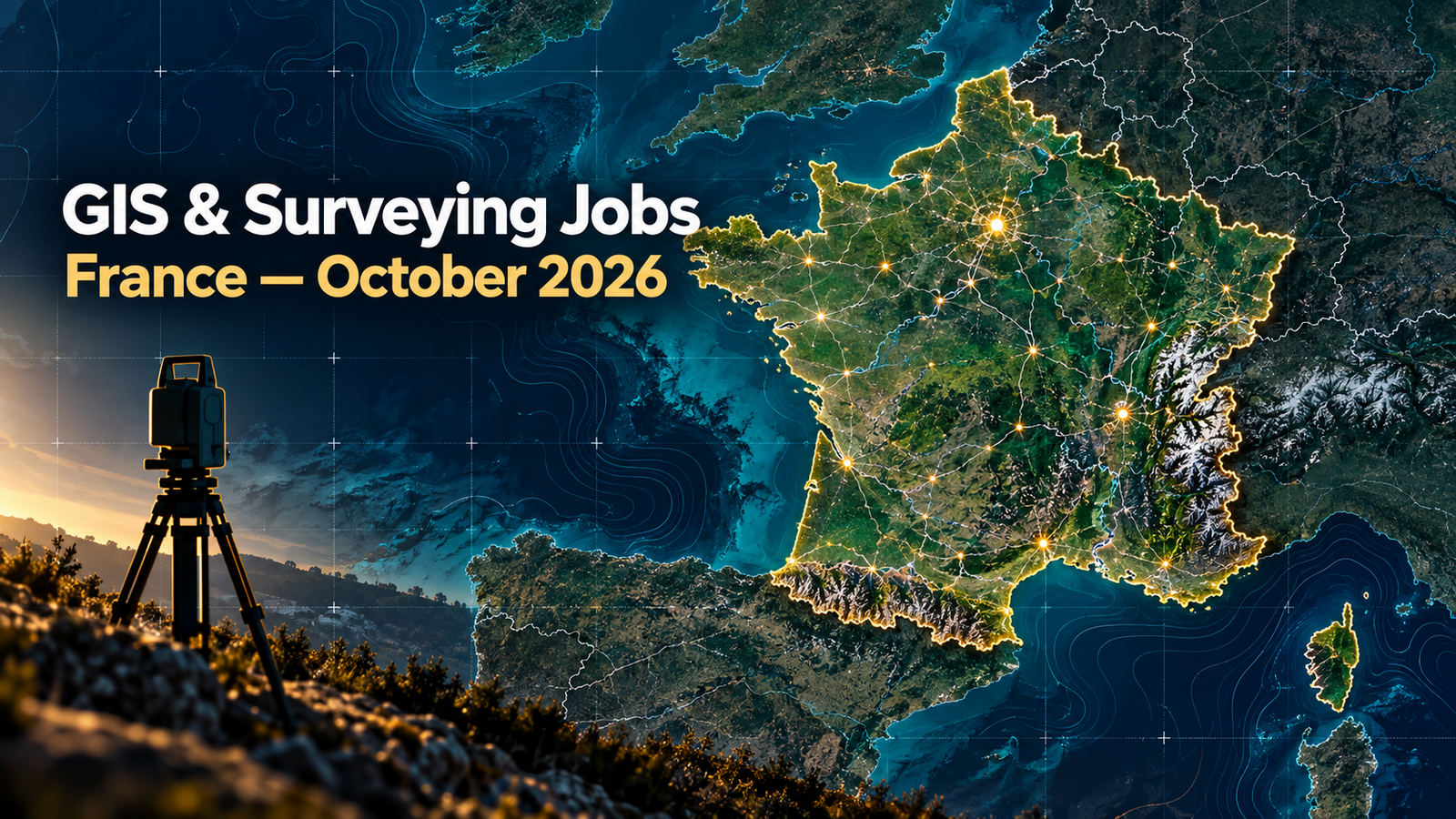 Current GIS, remote sensing and land surveying jobs in France, October 2026