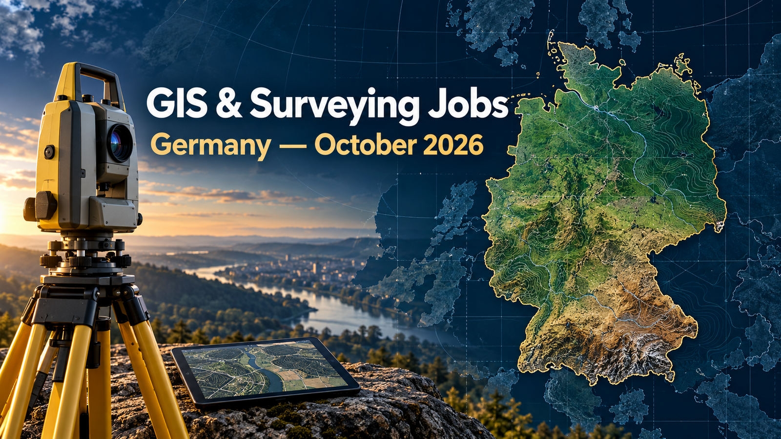 Current GIS, remote sensing and land surveying jobs in Germany, October 2026