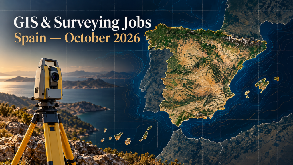 Current GIS, remote sensing and land surveying jobs in Spain, October 2026