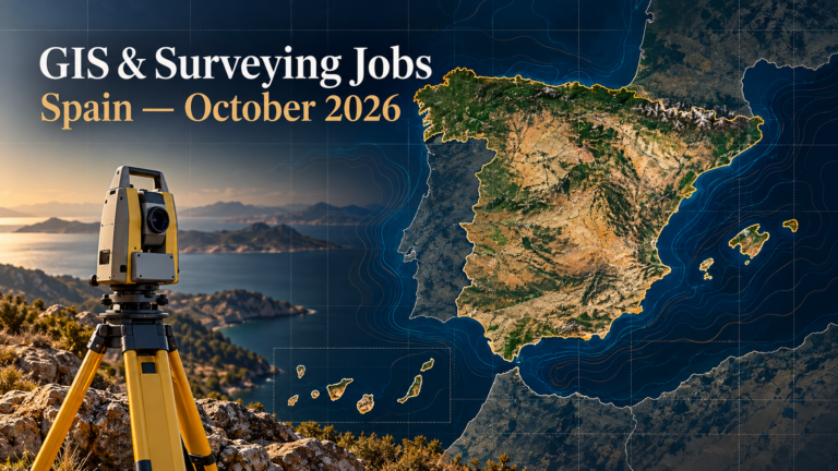 Current GIS, remote sensing and land surveying jobs in Spain, October 2026