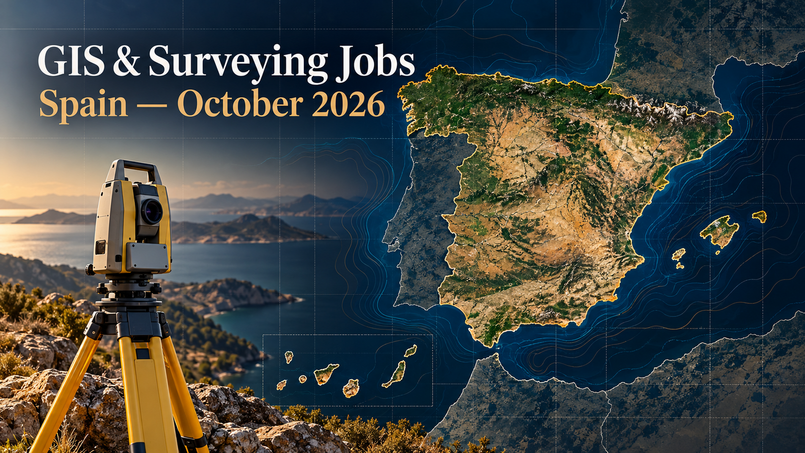 Current GIS, remote sensing and land surveying jobs in Spain, October 2026